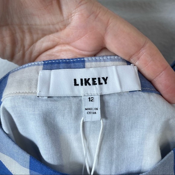 Likely Gingham Blue Mini Dress - Picture 6 of 13